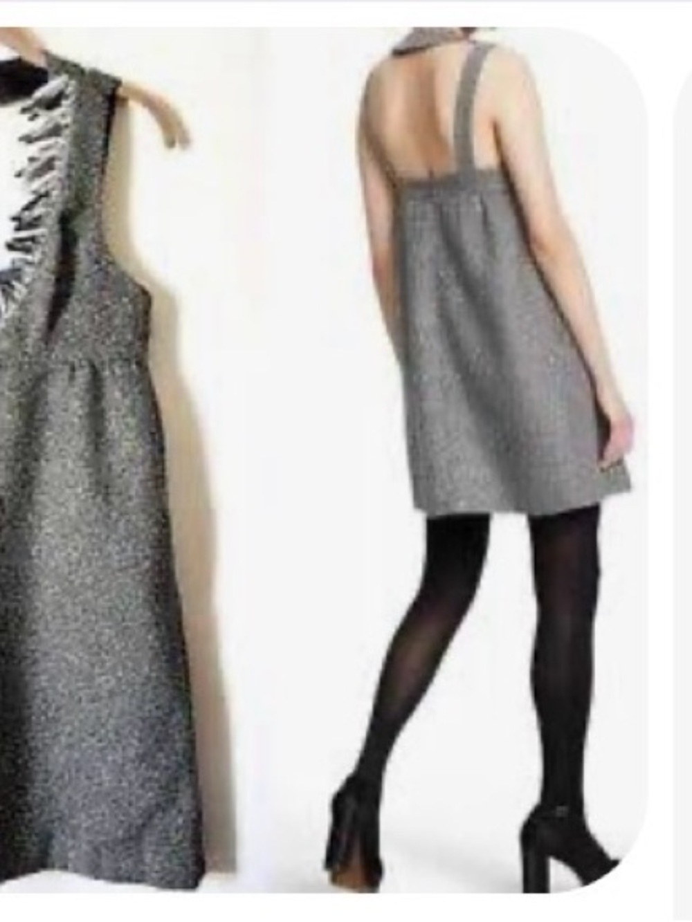 ANNA SUI for Target Sleeveless Boucle V-Neck Dress